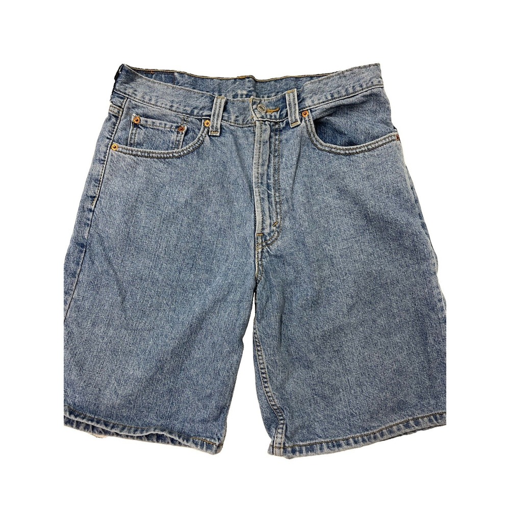 Levis 550 Relaxed Fit Mens 32/33 Medium Wash Blue Denim Shorts Jorts Vintage Y2K